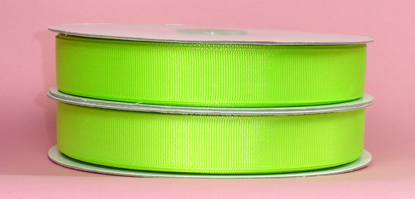 2-1/4" grosgrain ribbon-50yds/roll, APPLE GREEN