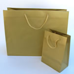 frosty euro tote w/rope handle 13"X5"X10" (size E)-25/pk, GOLD