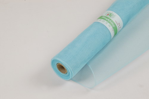 solid colored floral mesh 21x10yds, BABY BLUE