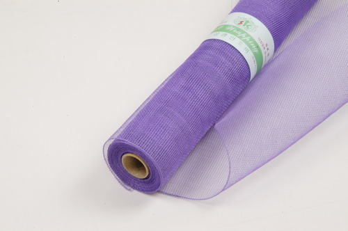 solid colored floral mesh 21x10yds, PURPLE