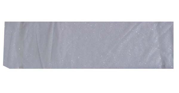 6" GLITTER tulle fabric-10yds/spool, WHITE