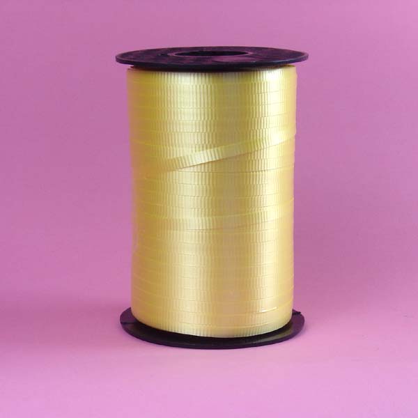 3/16" crimped curling ribbon-500yds/roll, YELLOW
