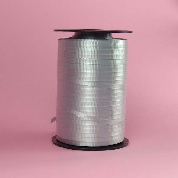3/16" crimped curling ribbon-500yds/roll, SILVER
