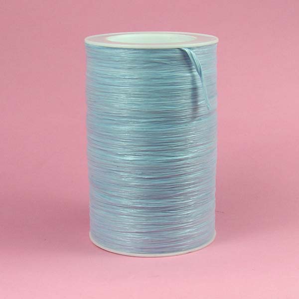 1/4" rayon raffia ribbon-100yds/roll, MATTE PASTEL BLUE