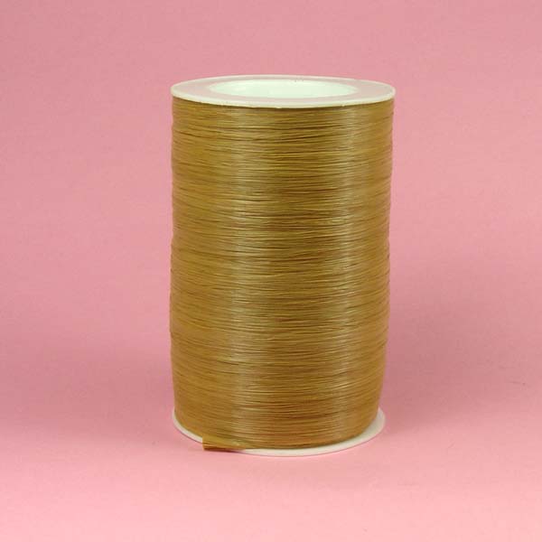 1/4" rayon raffia ribbon-100yds/roll, MATTE KRAFT