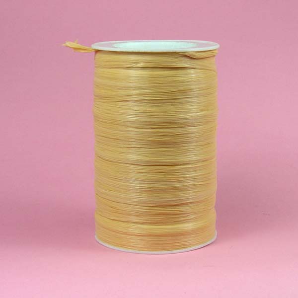 1/4" rayon raffia ribbon-100yds/roll, MATTE GOLD