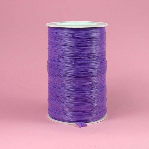 1/4" rayon raffia ribbon-100yds/roll, MATTE PURPLE