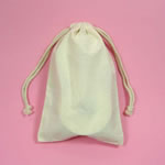 3x4" plain muslin bag-24/pk