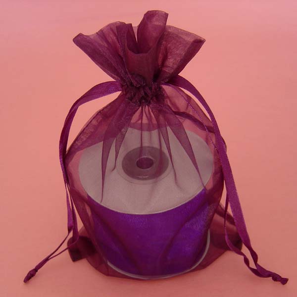 12x14" organza bag-10/pk, PURPLE