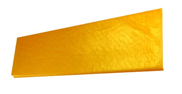 60" organza fabric-10yds, LT GOLD