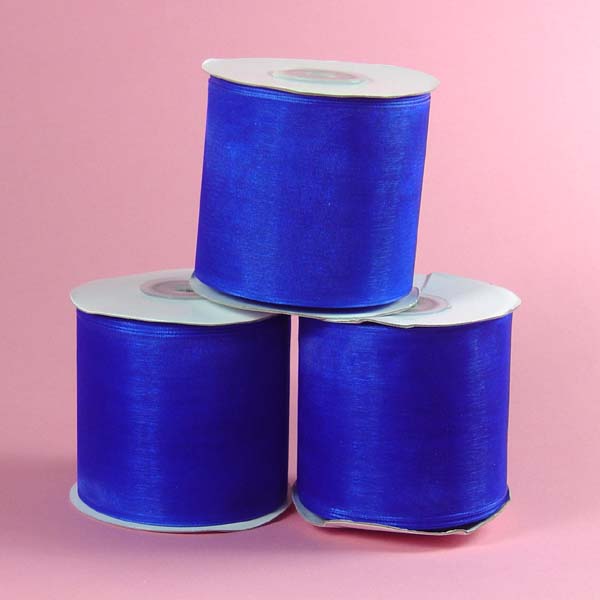 2-3/4" organza ribbon-25yds/roll, ROYAL
