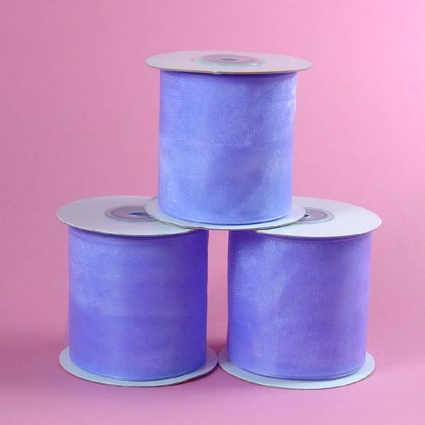 3/8" organza ribbon-25yds/roll, IRIS