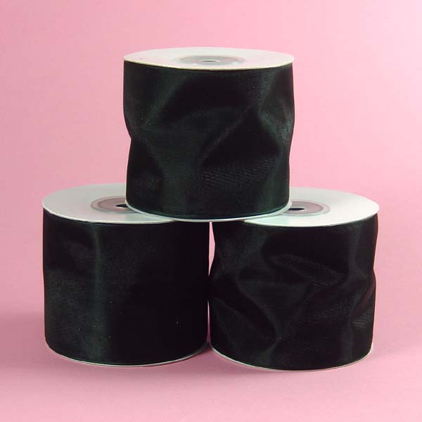 2-3/4" organza ribbon-25yds/roll, HUNTER