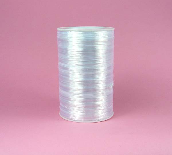 1/4" rayon raffia ribbon-100yds/roll, PEARLIZED WHITE