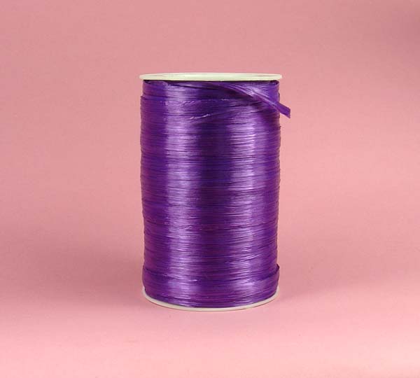 1/4" rayon raffia ribbon-100yds/roll, PEARLIZED PURPLE
