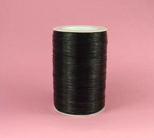 1/4" rayon raffia ribbon-100yds/roll, PEARLIZED BLACK