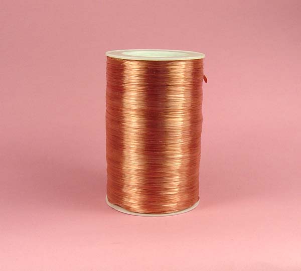1/4" rayon raffia ribbon-100yds/roll, PEARLIZED TERRA COTTA