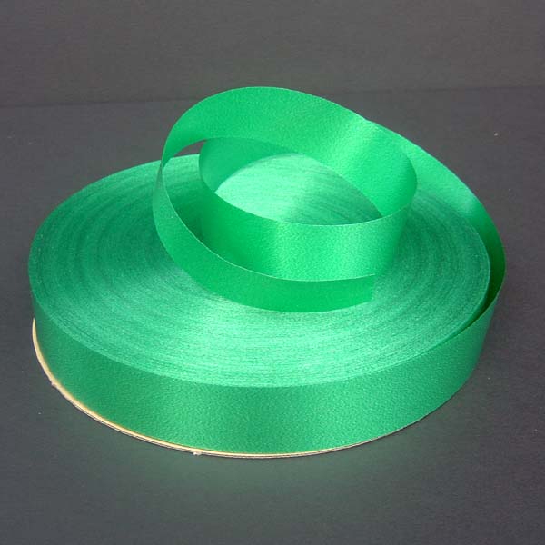 1-1/4" poly satin-finish ribbon-250yds/roll, EMERALD