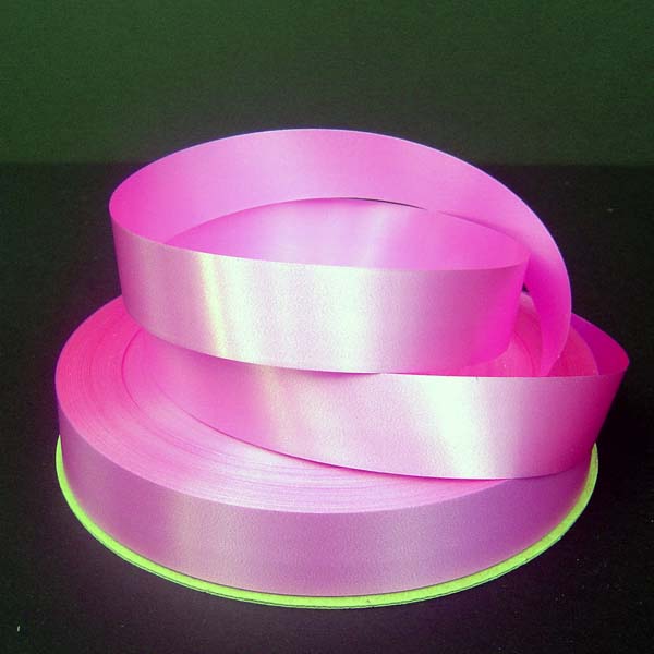 1-1/4" poly satin-finish ribbon-250yds/roll, CERISE