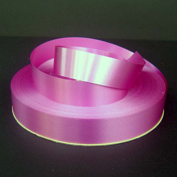 3/4" poly satin-finish ribbon-250yds/roll, ROSE