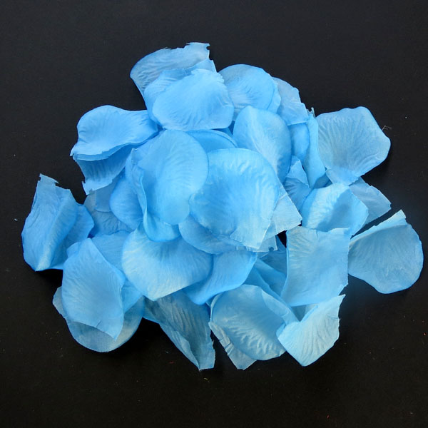 TURQUOISE rose petal - 100/pk
