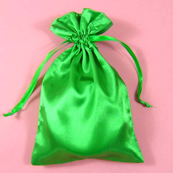 5x8" satin bag-30/pk, MOSS GREEN
