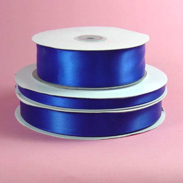 2-1/4" DOUBLE FACED satin ribbon-50yds/roll, ROYAL BLUE
