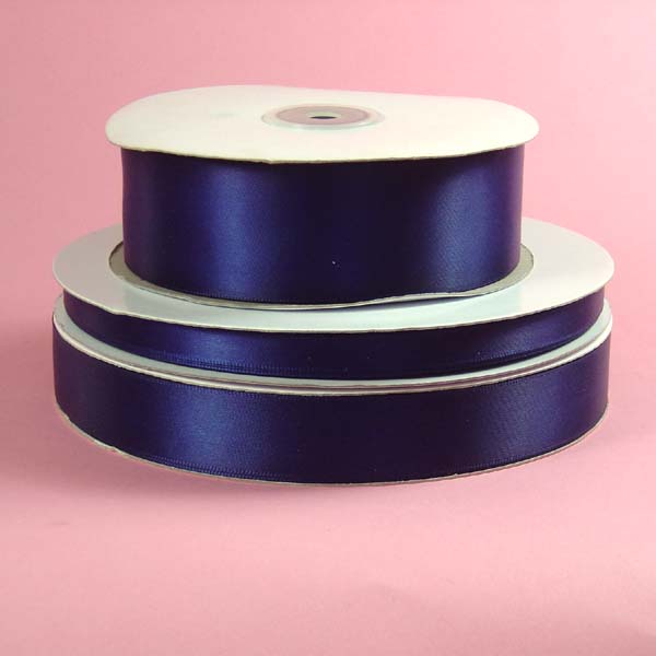 2-1/4" DOUBLE FACED satin ribbon-50yds/roll, NAVY BLUE