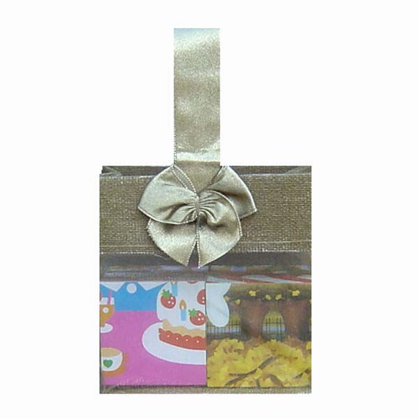 3-1/2x3-1/2x2" MINI ORGANZA SHEER TOTE BAG TOTE-12/pk, OLD WILLOW