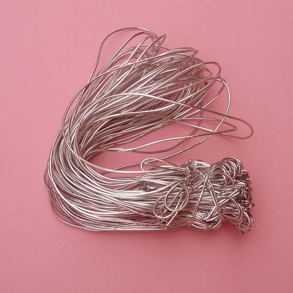 10" stretch loop-50/pk, SILVER