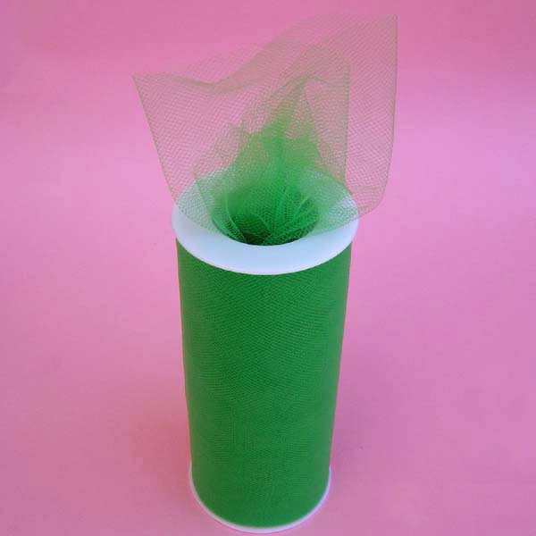 3" tulle fabric-25yds/spool, EMERALD