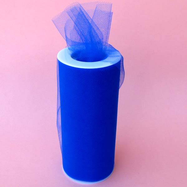 3" tulle fabric-25yds/spool, ROYAL