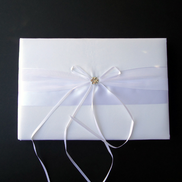 wedding GUEST BOOK, WHITE