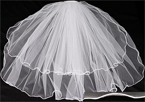 Wedding Veil-28" x 36-1/2" x 108", IVORY